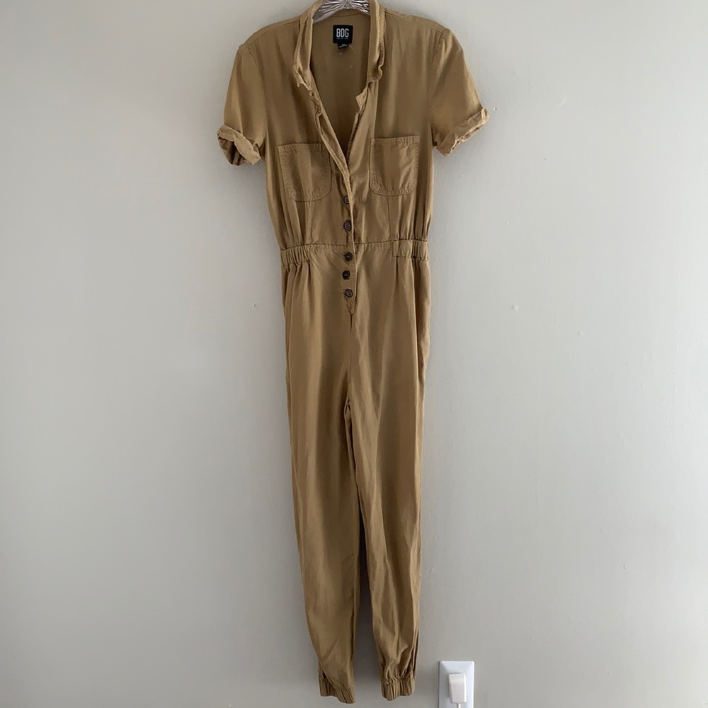 BDG tan jumpsuit